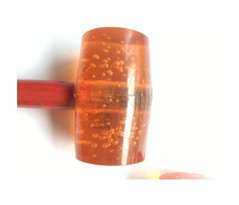厂家直销 橡皮锤塑胶木柄透明橡皮锤建筑橡胶锤